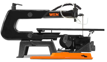 WEN 16-Inch Variable Speed Scroll Saw with Easy-Access Blade Changes and Work Light