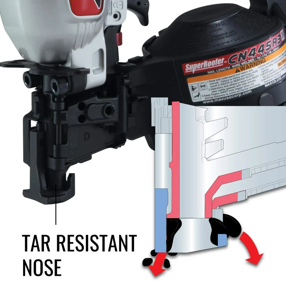 Max CN445R3 Maintenance Free Nail Gun, 5.5 lb