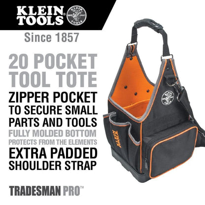 KLEIN TOOLS 8" LG Zipper Tool Tote 55415814