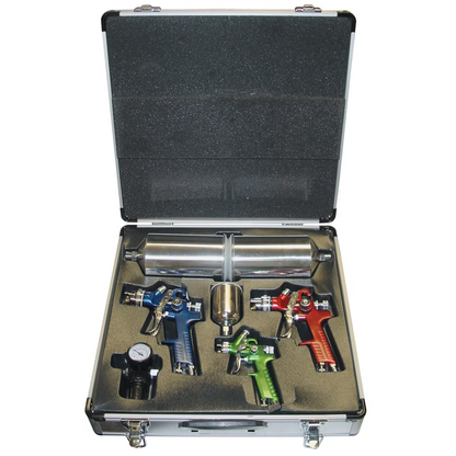 TITAN 4 Pc. Hvlp Spray Gun Kit W/Aluminum Case