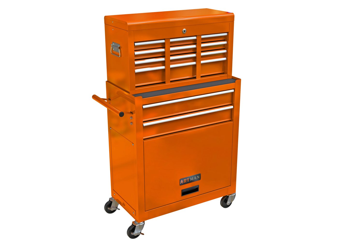 High Capacity Rolling Tool Chest with Wheels and Drawers, 8-Drawer Tool Storage Cabinet