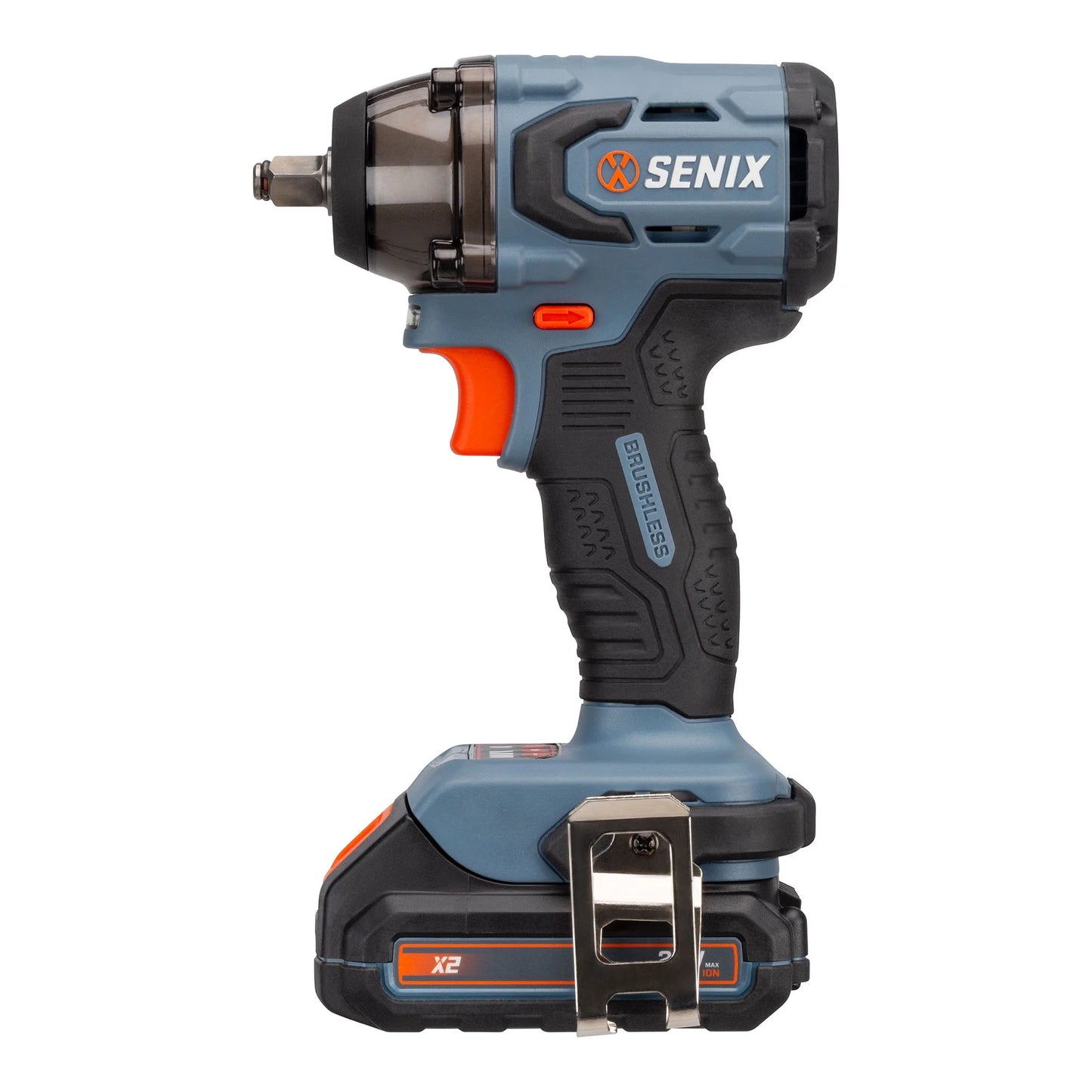 SENIX 20 Volt Max* Brushless 3/8" Impact Wrench (245 ft lbs) w/2.0Ah Battery & Charger, PDWX2-M11
