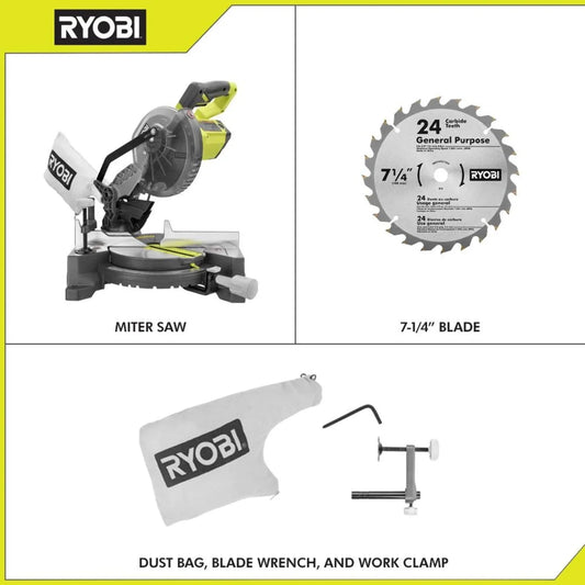 Ryobi Miter Saws Power Saw, 5100 RPM