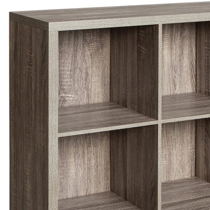 ClosetMaid 9 Cube Storage Shelf Bookshelf Organizer with Back Panel, Gray
