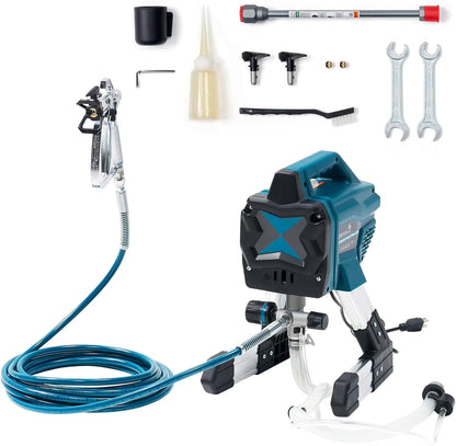 Jocisland High-Pressure Airless Paint Sprayer with 5L Hopper Capacity,650W, 2900 PSI Paint Sprayer with Two Spray Tips Options, for Professional and DIY Use