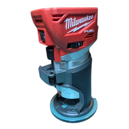 Milwaukee 2723-20 M18 FUEL 18V Cordless Compact Router (Bare Tool) - Brushless Trim Router for Woodworking, Cabinet Making & Edge Routing, 31,000 RPM