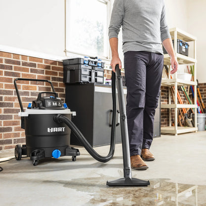 HART 12 Gallon 6 Peak HP Wet/Dry Vacuum, VOC1212PW 3701