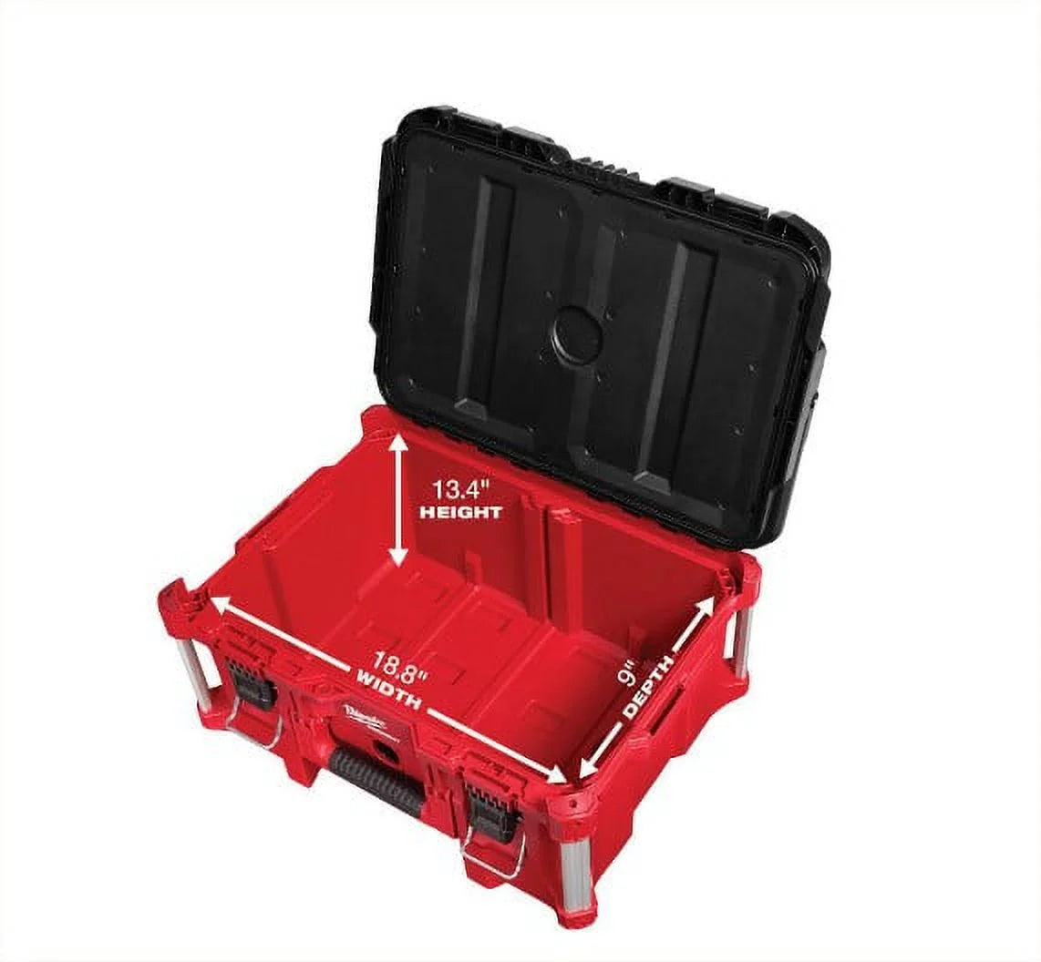 Milwaukee - PACKOUT 22 in. Large Portable Tool Box Fits Modular Storage System