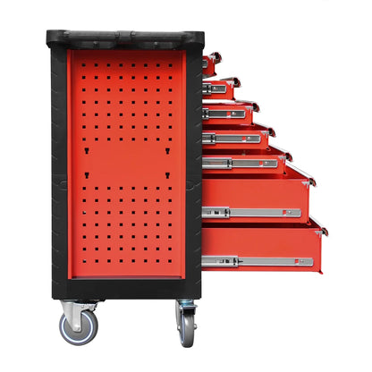 DNA Motoring 30" x 39 "x 18" 7-Drawer Large Utility Trolley Heavy Duty Rolling Lockable Slide Tool Cart Cabinet