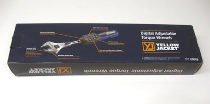 Yellow Jacket 60648 Digital Adjustable Torque Wrench 752 in-lb Torque 10.6 in
