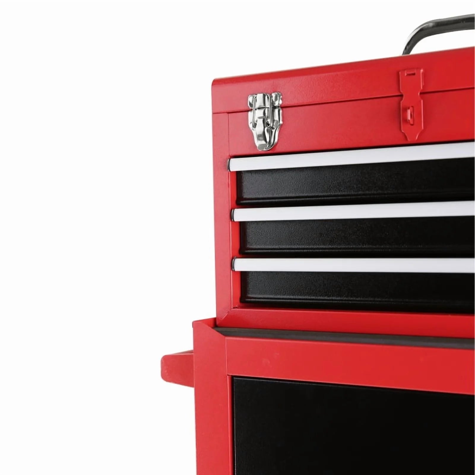 3-Drawer Rolling Tool Chest with Wheels - Heavy-Duty Storage Cabinet, Locking System, and Adjustable Shelf for Garage and Warehouse