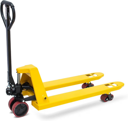 HPDAVV Pallet Jack Truck 4,400 LBS Capacity, 48''x 21' Forks Manual Pallet Jack Truck, Suit for Warehouse, Workshop, Dock, Factory