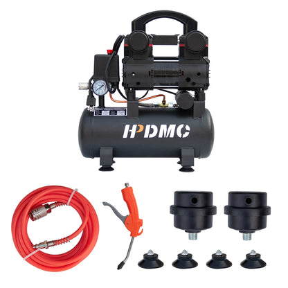 HPDMC Portable Oil-Free Air Compressor 120L/min 115psi, 110V 1-Phase with 2.5 Gallon Tank for Home, Garage & Workshop