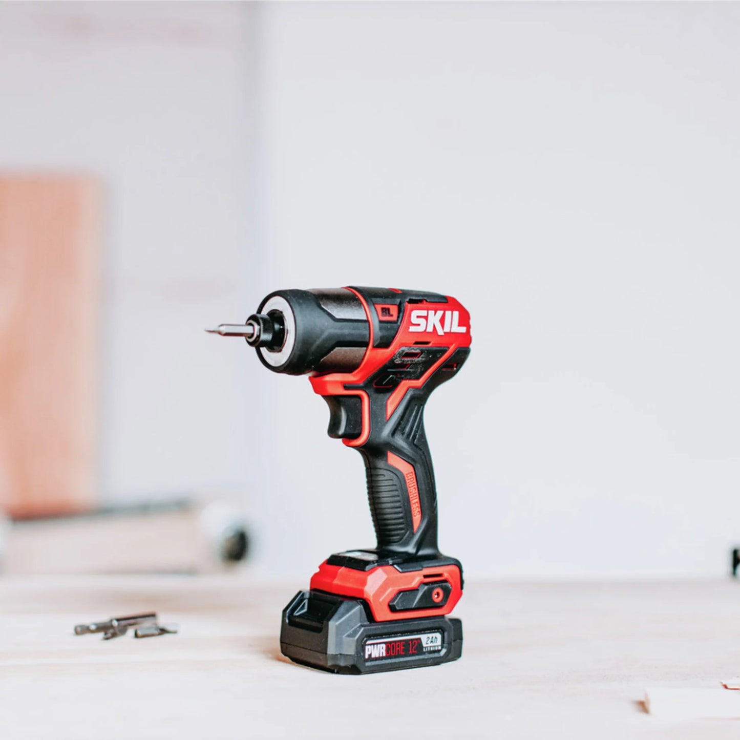 SKIL CB736701 PWR CORE Brushless 12V Drill and Impact Driver Kit with PWR JUMP Charger, Compact Size
