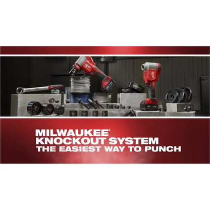 Milwaukee Tool M18 FORCE LOGIC 6T Knockout Tool 1/2" - 4" Kit