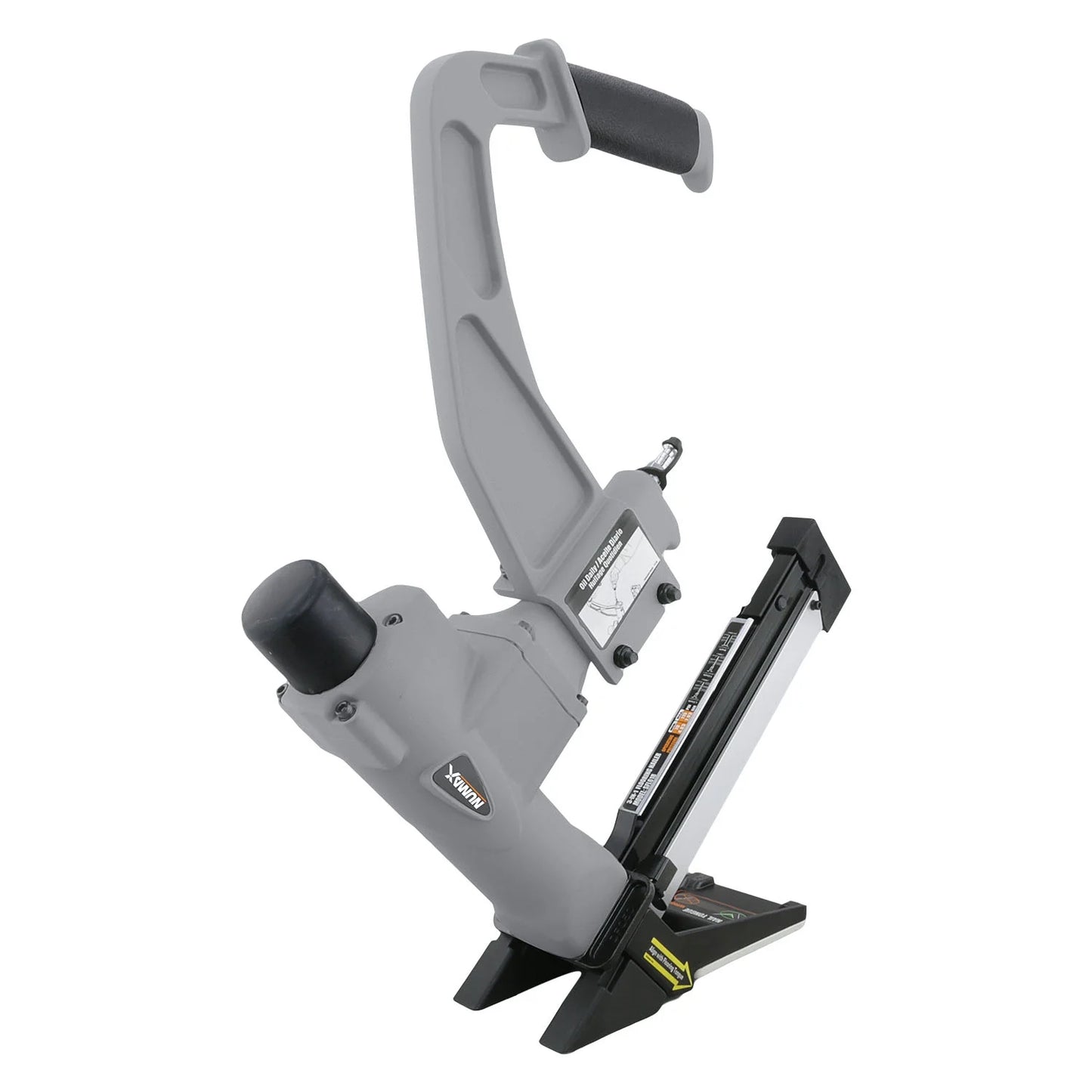 NuMax SFL618 Pneumatic 3-in-1 15.5-Gauge and 16-Gauge 2" Flooring Nailer/Stapler with Flooring Mallet and Interchangeable Base Plates