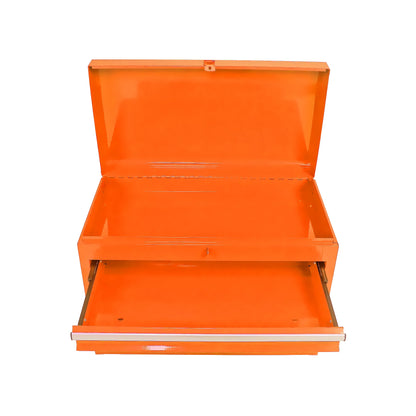 5-Drawer Rolling Tool Chest & Removable Tool Box with Locking System, Tool Box Organizer with 4 Wheels& Hooks, Large Capacity Garage Storage Cabinet for Warehouse and Repair Shop, Orange