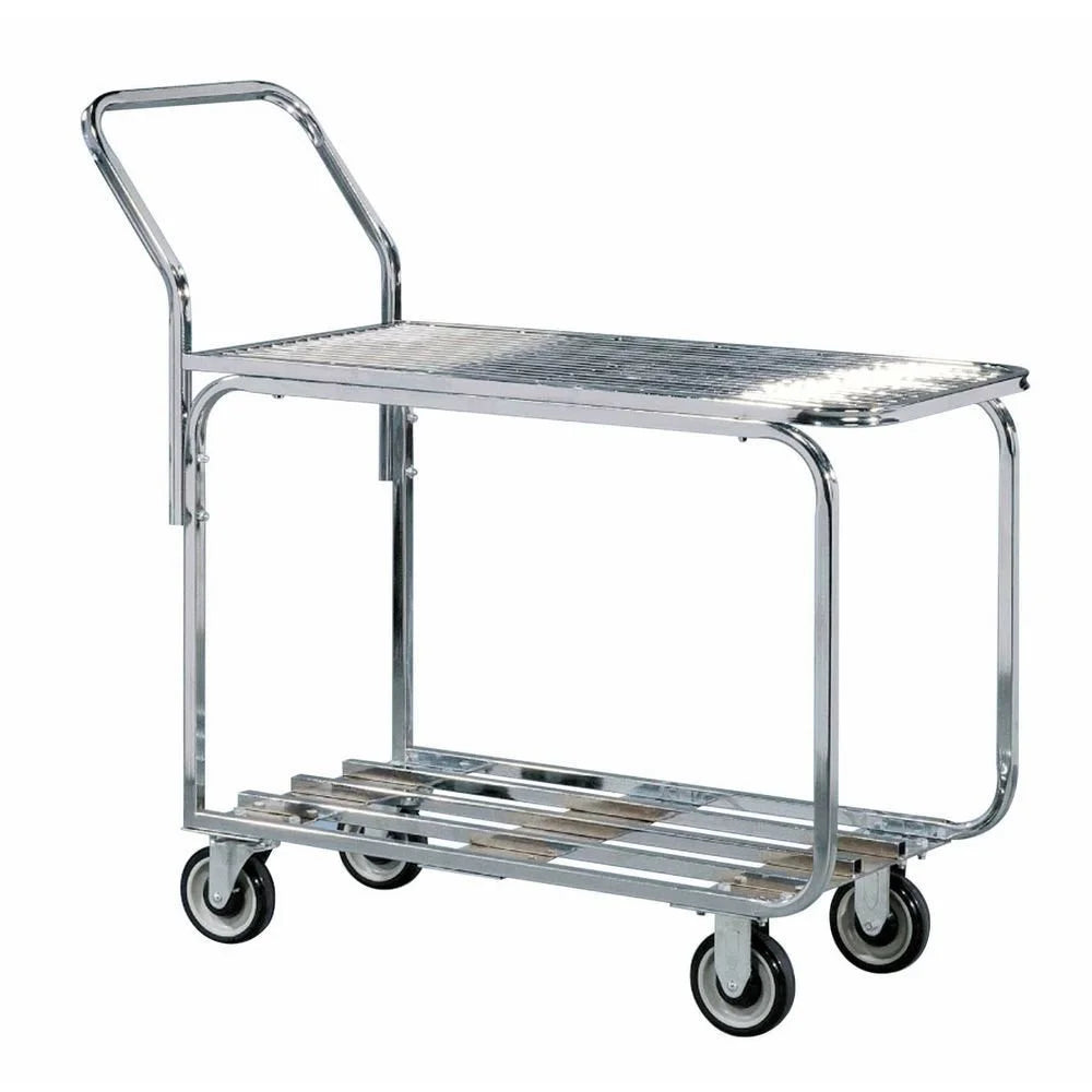 Hubert Stock Cart Plated Steel Wire - 36" L x 18 1/2"W x 40 1/2"H