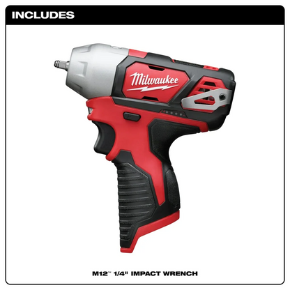 Milwaukee 2461-20 M12 1/4" Impact Wrench (Tool Only)