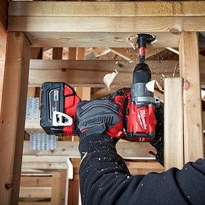 Milwaukee M18 Fuel 1/2" 18V Brushless Hammer Drill Driver 2804-22 with (2) 5Ah Batteries, Charger, & Tool Case