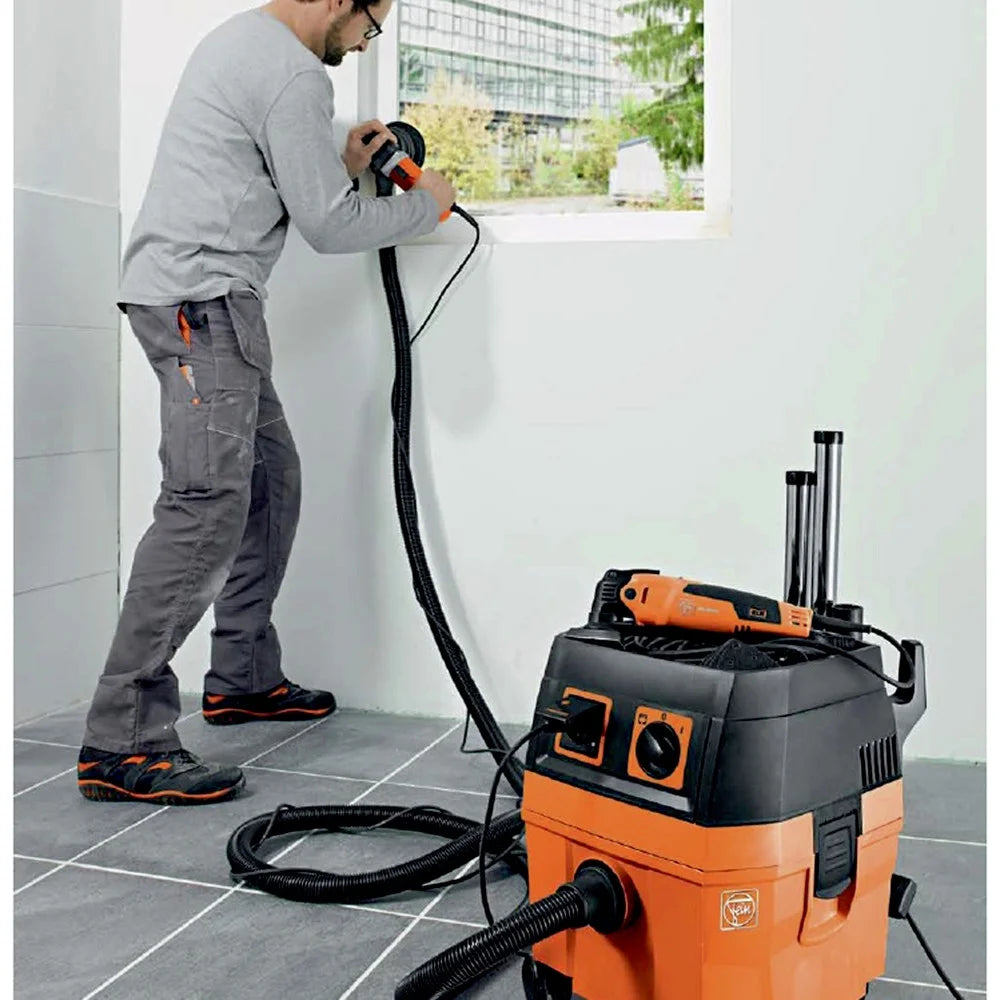 FEIN 1000 Watt 5.8-Gallon Vacuum Cleaner with Suction Hose, Filter & Filter Bag