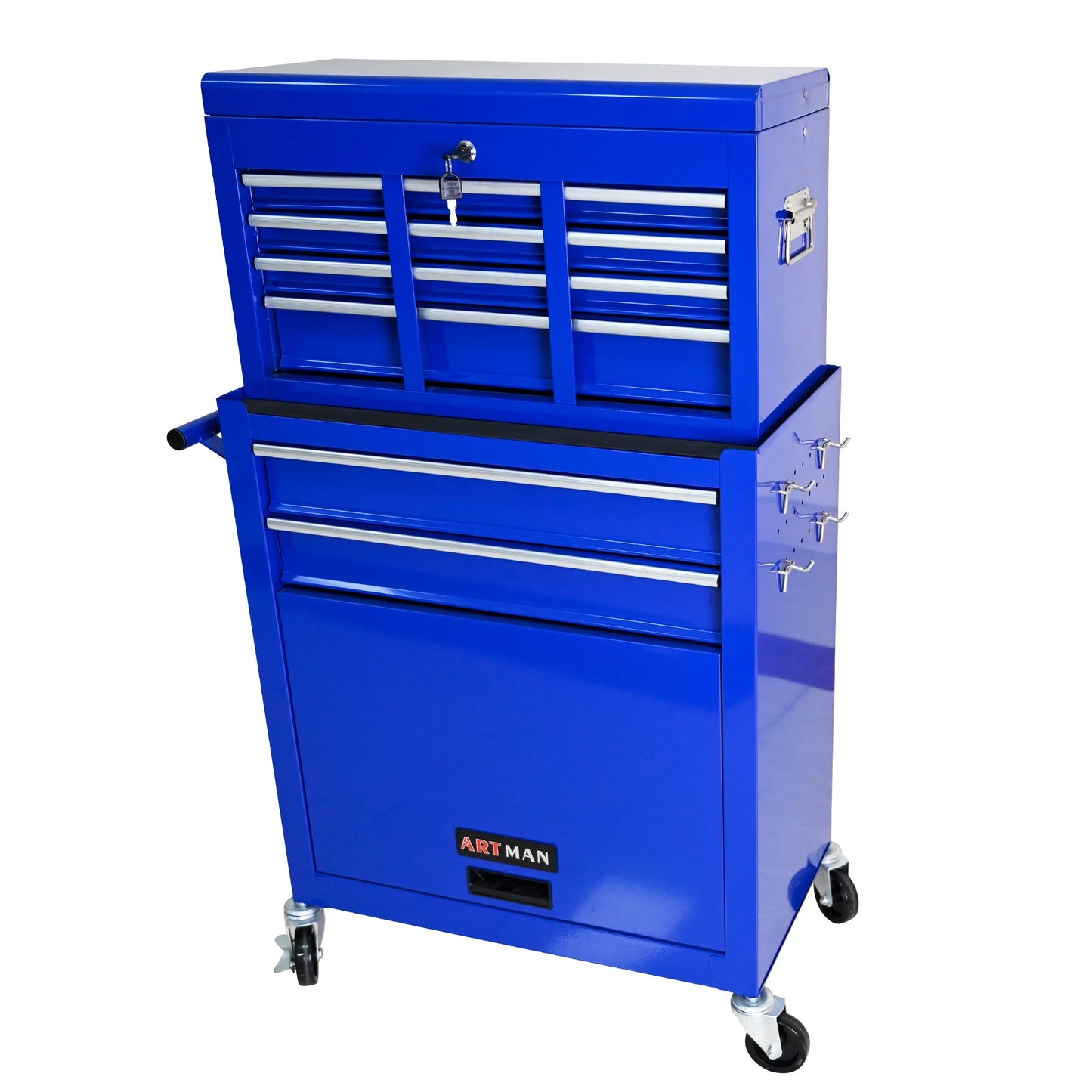 High Capacity Rolling Tool Chest with Wheels and Drawers, 8-Drawer Tool Storage Cabinet
