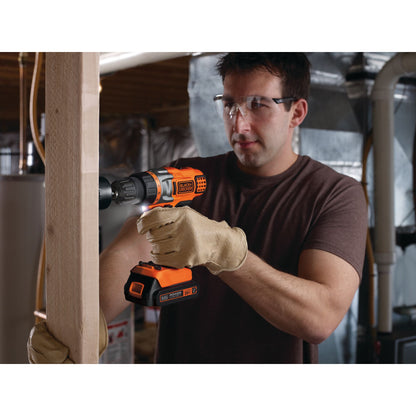 BLACK+DECKER 20V Cordless Drill/Driver, Lithium Ion Battery and Charger Included