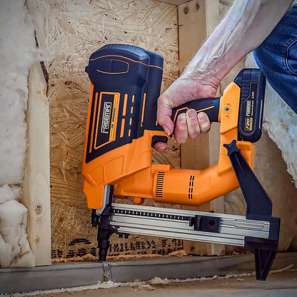 Freeman PE20VCSPN40 20 Volt Cordless and Brushless 1-1/2" Concrete Nailer Kit with Lithium Ion Battery, Charger, and Case - 750 Shots per Charge