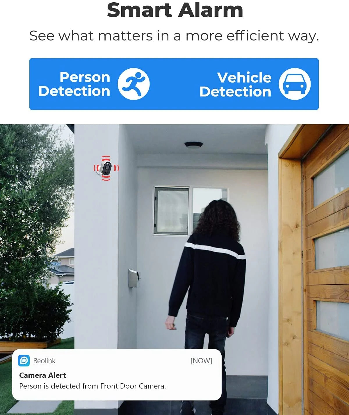 Reolink 4MP Solar/Battery Powered Outdoor Security 2.4/5GHz WiFi Camera, Smart Person/Vehicle Detection, Spotlight Activated by Motion, Support Google Assistant, Argus 3 Pro camera