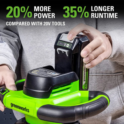Greenworks 24V 10" Cordless 2800 RPM Buffer & Polisher, 2.0Ah Battery & Charger
