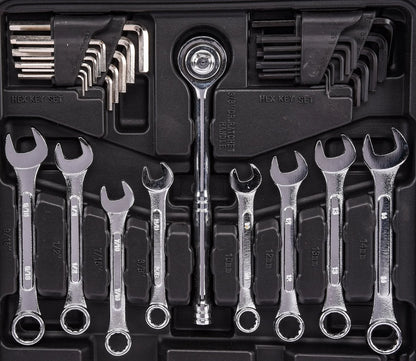 JEGS,12.50 x 24.00 x 3.80" LED Tool Set, 200 Piece