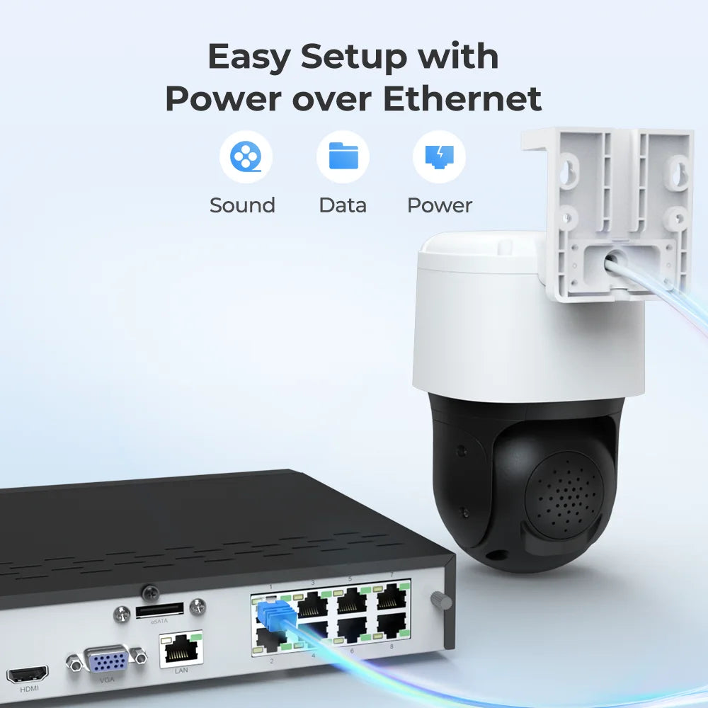 Reolink TrackMix 4K PTZ Auto-Track 8MP Dual-Lens PoE IP Camera,6X Hybrid Zoom,355?Pan& Tilt Outdoor Surveillance