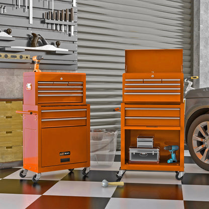 High Capacity Rolling Tool Chest with Wheels and Drawers, 8-Drawer Tool Storage Cabinet