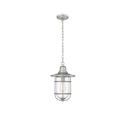 Millennium Lighting 1 Light Outdoor Hanging Lantern in Galvanized