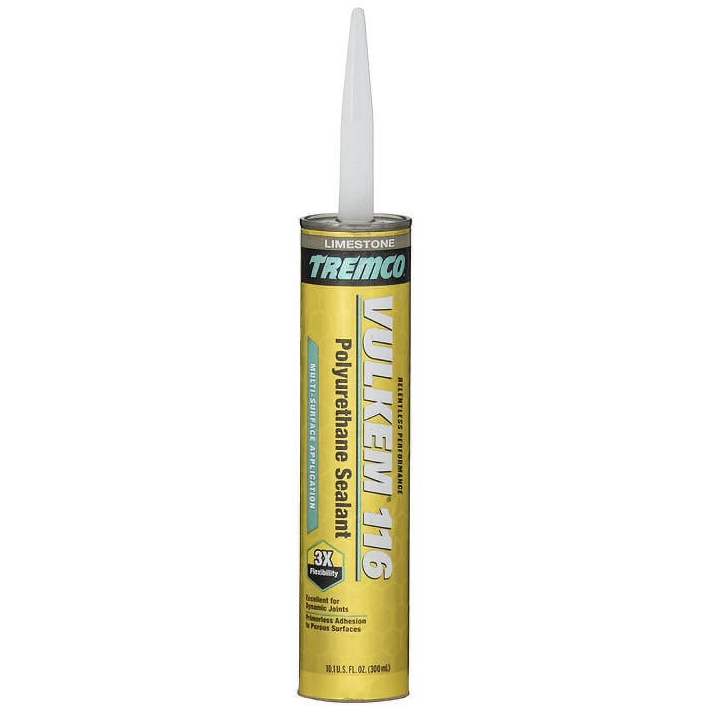 12-Pack of 10.1 Oz. Tremco 356687 Limestone Vulkem 116 General Purpose Textured Polyurethane Sealant