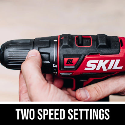SKIL CB736701 PWR CORE Brushless 12V Drill and Impact Driver Kit with PWR JUMP Charger, Compact Size