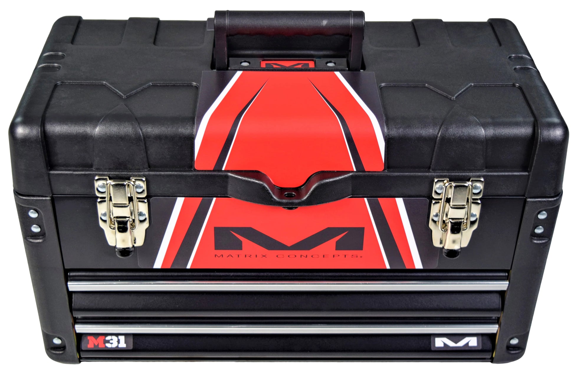 Matrix Concepts M31 Worx 2 Drawer Portable Tool Box (Black/Red) M31-402