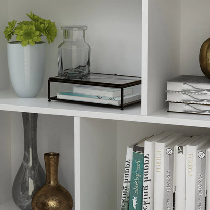 FUFU& GAGA 10-Cube Storage Shelf, Multipurpose Cubby Shelving Unit Display Storage Bookcase Bookshelf, Storage Cubes Organizer Cabinet for Home Office Living Room Bedroom, White(L 47.2in)