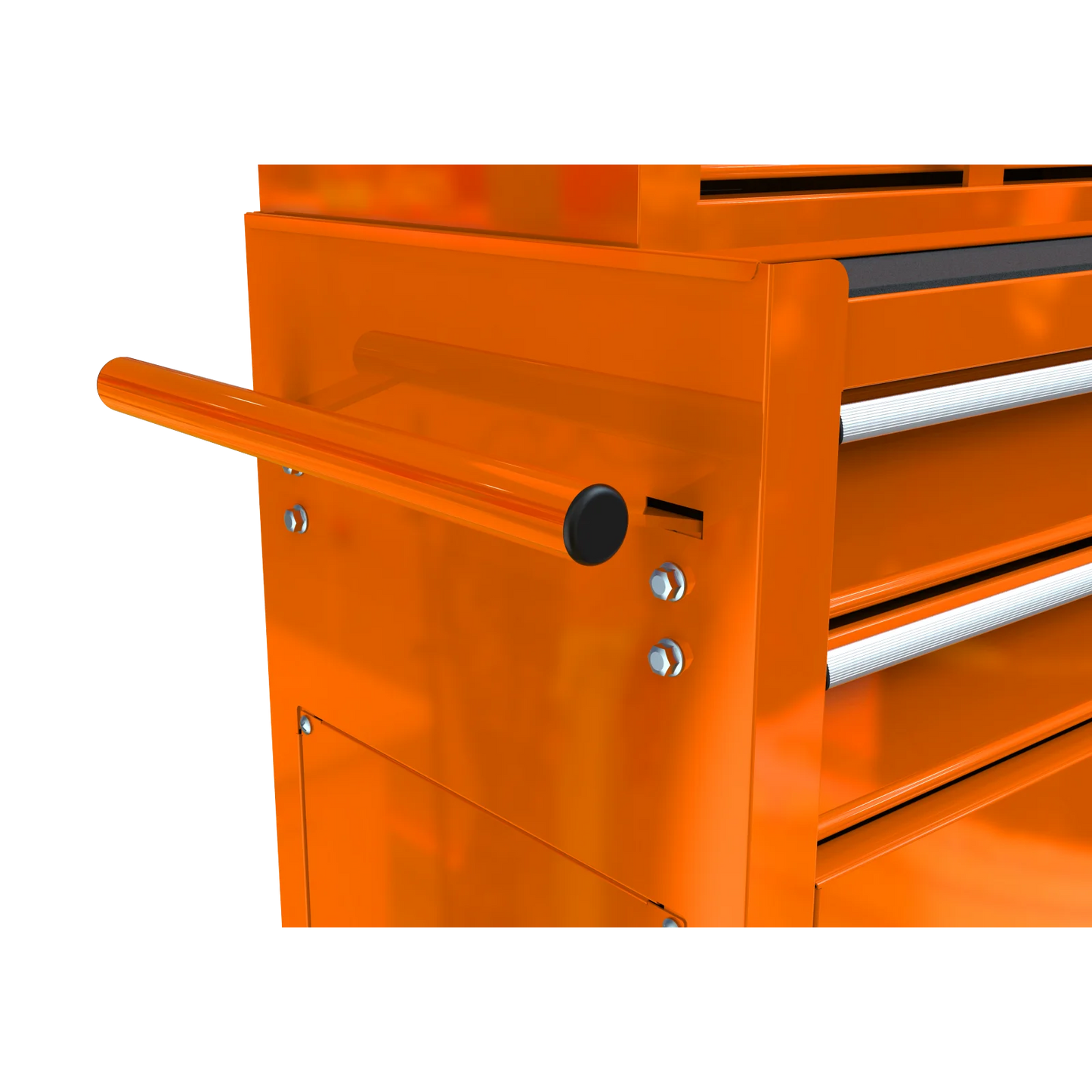 Pouseayar 8-Drawers Steel Rolling Tool Chest with Wheels and Drawers, Orange