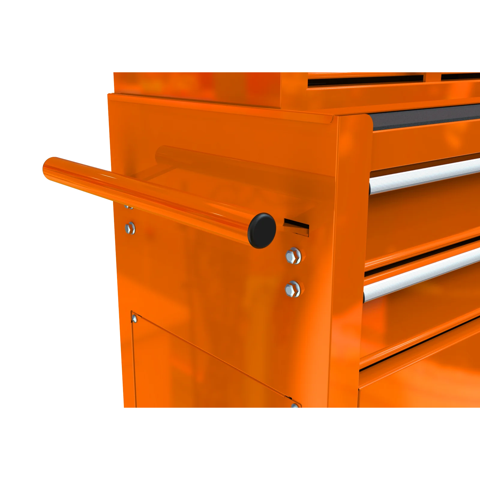 Pouseayar 8-Drawers Steel Rolling Tool Chest with Wheels and Drawers, Orange