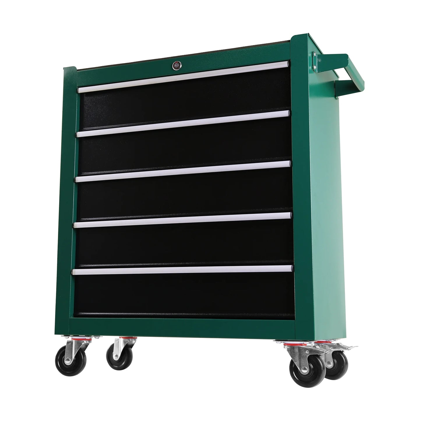5-Drawers Rolling Tool Chest,Tool Chest with Link Buckle And Can Be Combined To Large Cabinet Set,Tool Cabinet On Wheels with Keyed Locking System And Drawer Liners,for Warehouse,Garage