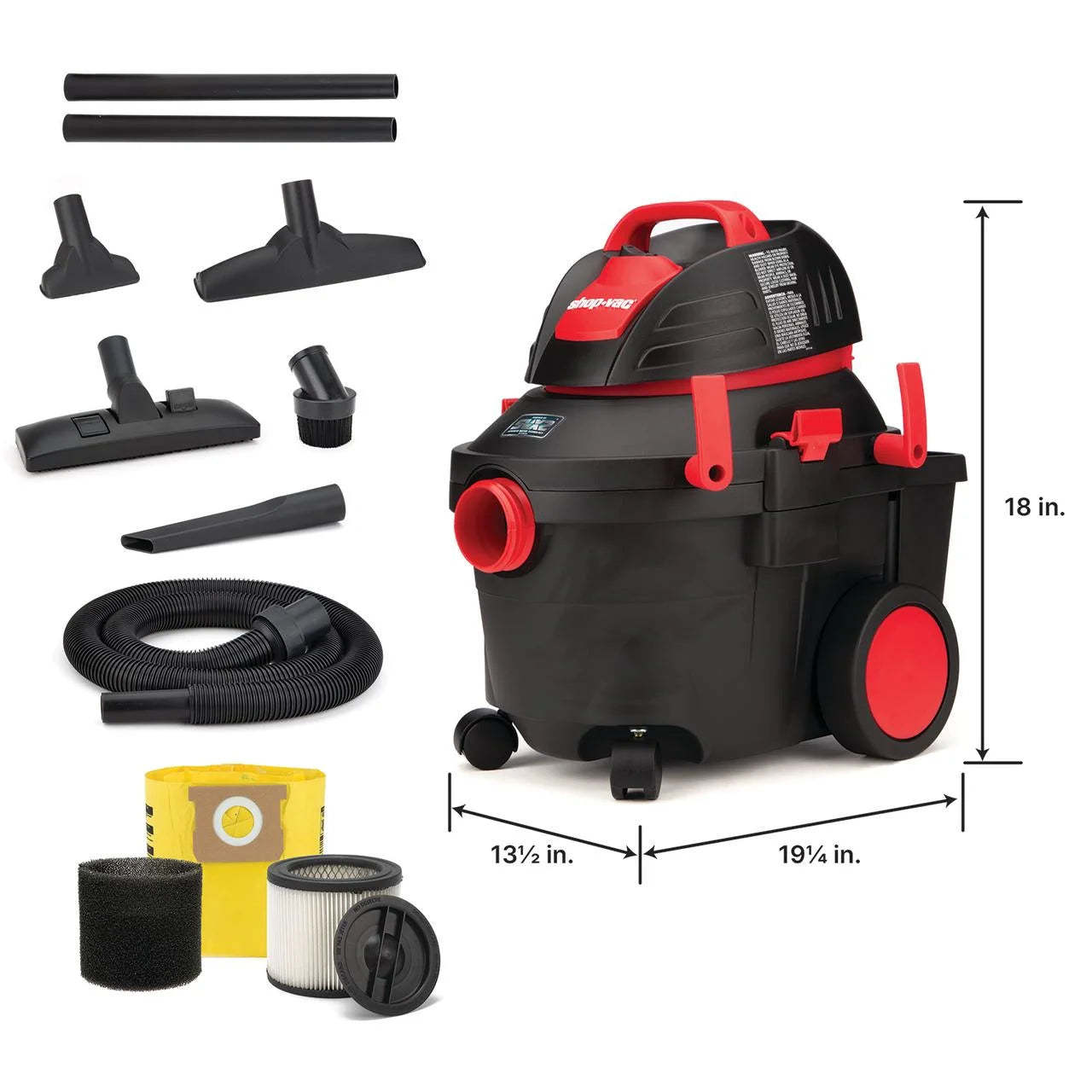 Shop-Vac 4 Gallon 5.5 Peak HP Wet Dry Vacuum with SVX2 Motor Technology, Model 5914411