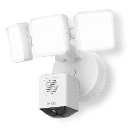 Wyze - Floodlight Camera Pro, 3000 Lumen LEDs, 180 in. Wide View, 2k HD Outdoor Wi-Fi Floodlight Home Security Camera - Black