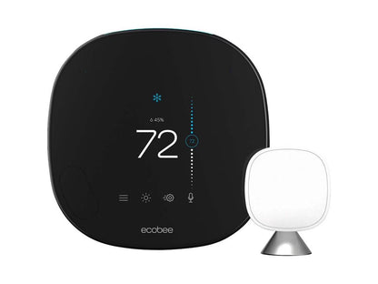 Ecobee Smart Thermostat with Voice Control Compatible with Google Assist, Alexa, and Homekit (EB-STATE5- 01)