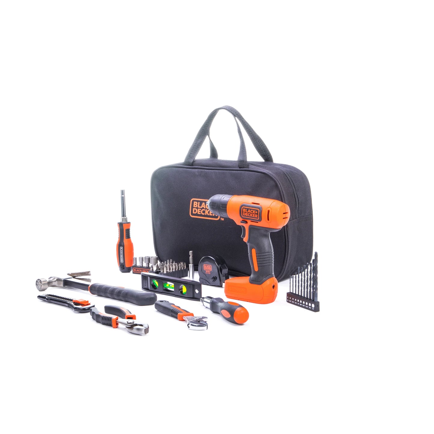 BLACK+DECKER 8V MAX* Cordless Drill Project Kit, BDCD8PK