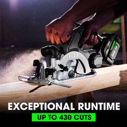 FLEX 24-volt 6-1/2-in Brushless Cordless Circular Saw Kit Circular Saw (1-Battery and Charger Included)