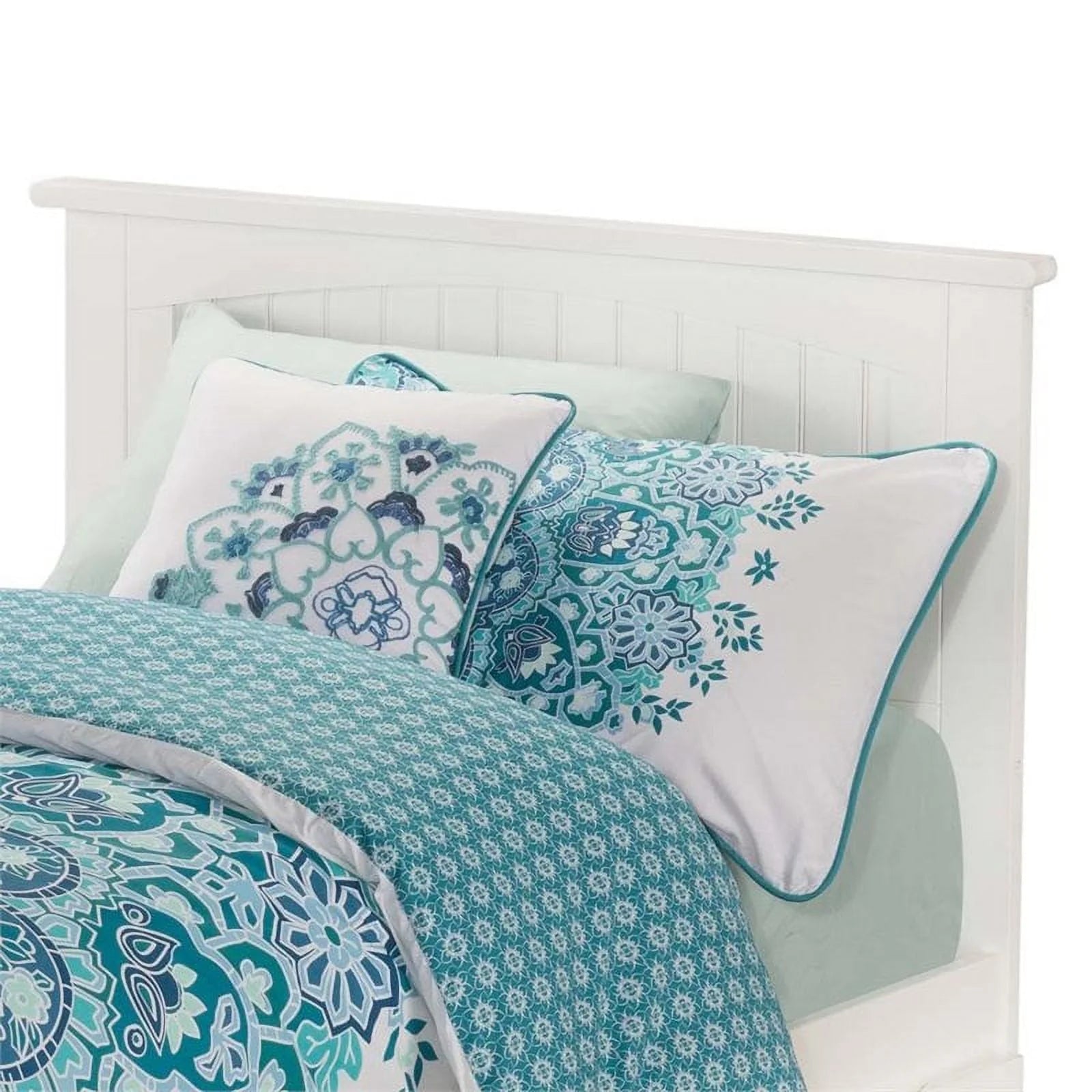 Leo & Lacey Classic Hardwood Storage Platform Bed, Twin-XL, White
