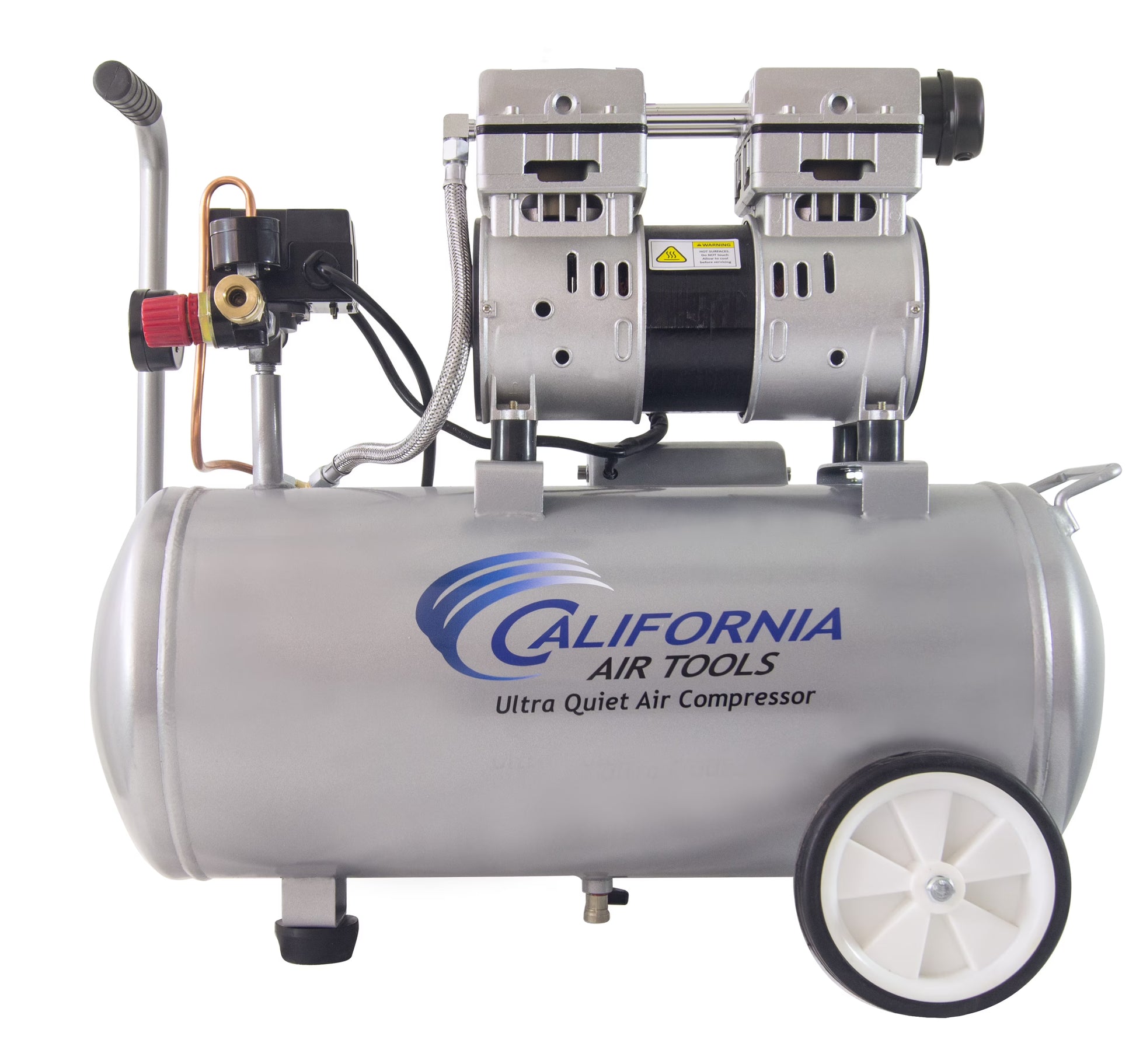 California Air Tools 8010 Steel 1.0 HP Ultra Quiet Oil-Free Air Compressor 8.0 gal