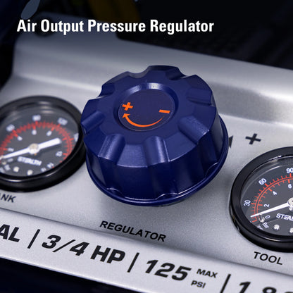 Stealth Ultra Quiet 2 Gallon 125 PSI Portable Electric Oil-Free Air Compressor, Professional Series