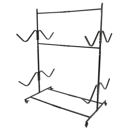 Kojem Freestanding Kayak Storage Rack Stand for 4 Kayak, SUP, Canoe, Paddle Board, Boat, Surfboard for Indoor, Outdoor, Garage, Shed, Dock w/Wheels